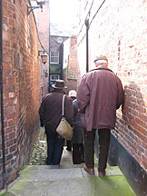 Bank Passage - narrow and steep