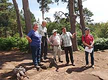 Archaeologist Dr. Andy Wigley explains the landscape