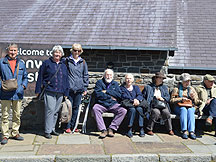 Our group resting their legs
